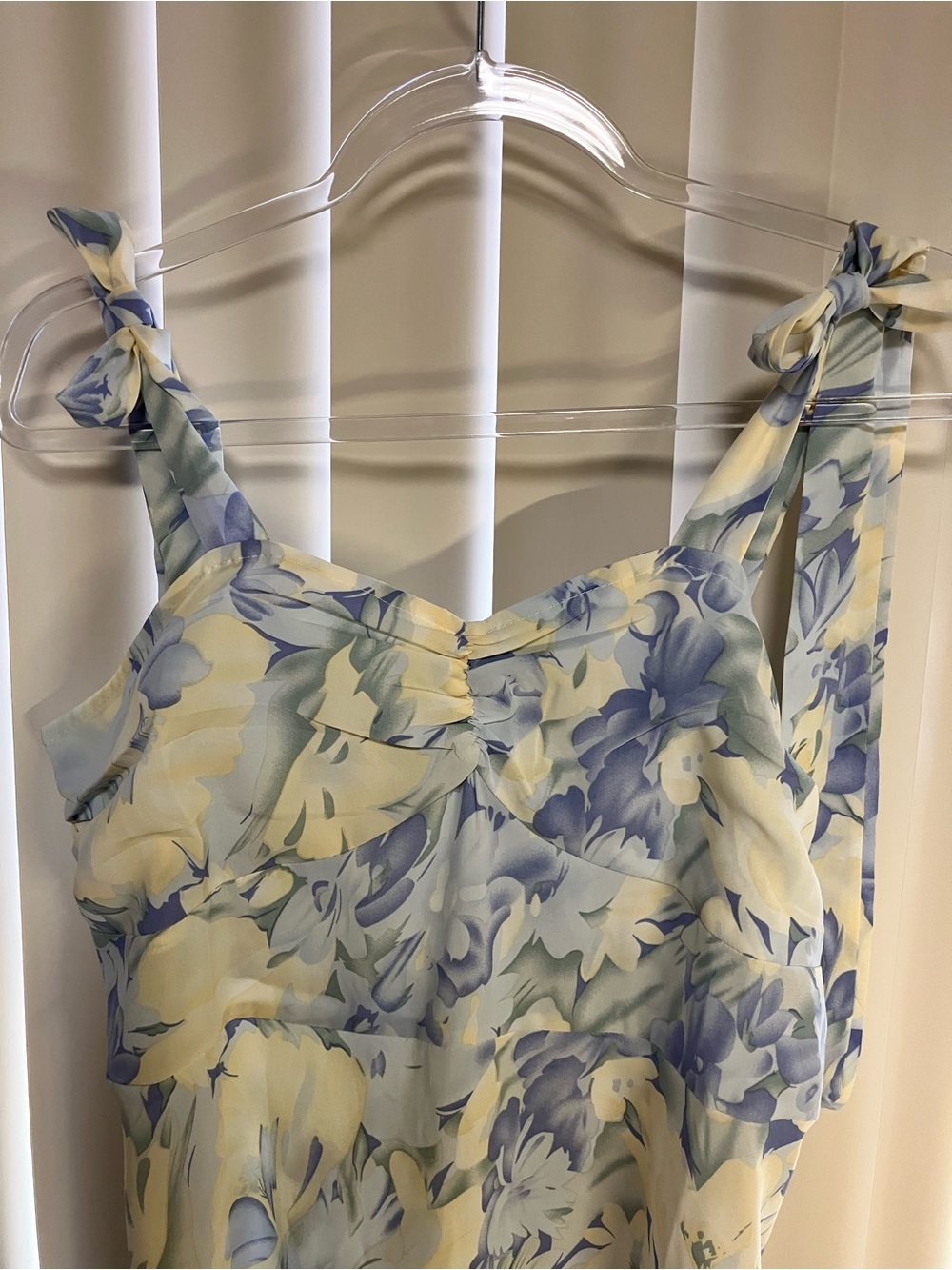 Floral Yellow & Blue Strapless Jumpsuit